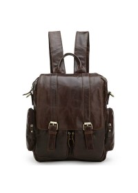 Коричневый повседневный мужской рюкзак коричневого цвета 77123c
