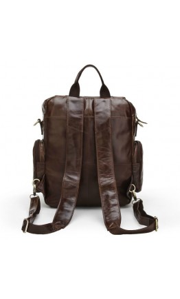 Коричневый повседневный мужской рюкзак коричневого цвета 77123c