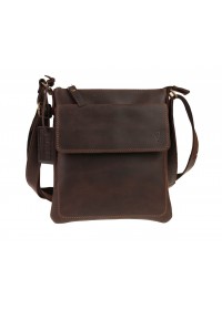 Коричневая мужская плечевая сумка-планшетка 712325-SKE