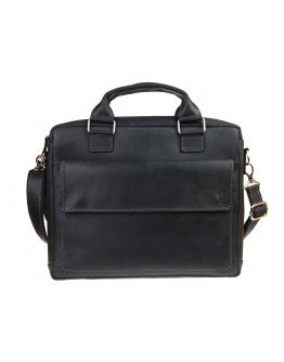 Черная удобная кожаная мужская сумка 71240-SKE