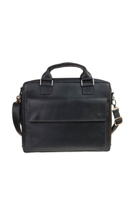 Черная удобная кожаная мужская сумка 71240-SKE