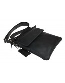 Фотография Кожаная черная сумка-планшетка на плечо 712425-SKE