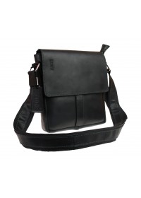 Черная вертикальная мужская сумка на плечо 712530-SKE