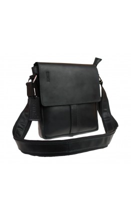 Черная вертикальная мужская сумка на плечо 712530-SKE