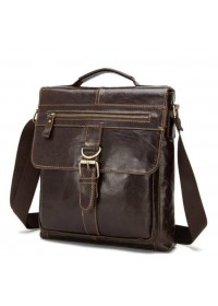 Мужская сумка коричневого цвета из натуральной кожи 71292c