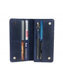 Фотография Большой кожаный мужской синий кошелек 71310P-SKE