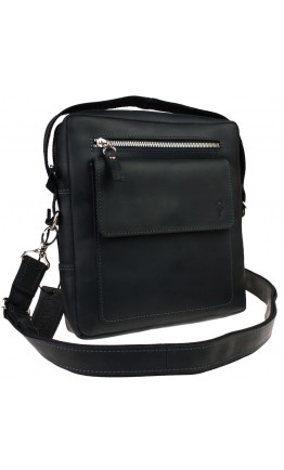 Черная мужская удобная сумка - борсетка 713130-SKE