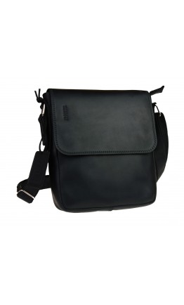 Мужская черная вертикальная сумка на плечо 713230-SKE
