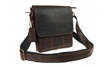 Коричневая оригинальная мужская сумка на плечо 713335-SKE