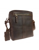 Фотография Темно-коричневая плечевая сумка планшетка 713427-SKE