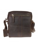 Фотография Темно-коричневая плечевая сумка планшетка 713427-SKE