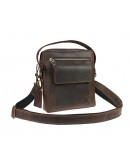 Фотография Мужская коричневая кожаная сумка - барсетка 713530-SKE