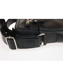 Фотография Черная мужская кожаная сумка без клапана 713627-SKE