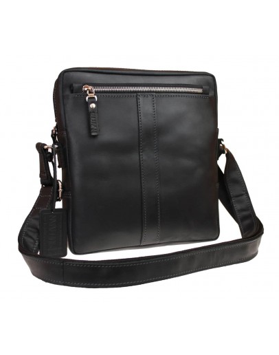 Фотография Черная удобная мужская сумка через плечо 713832-SKE