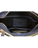 Фотография Синяя мужская кожаная сумка через плечо 713940-SKE