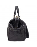Фотография Дорожная кожаная черная мужская сумка - саквояж DESISAN - 714-111
