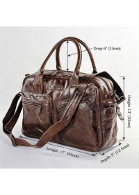 Повседневная большая мужская сумка коричневого цвета 77142c