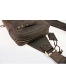 Фотография Мужской коричневый винтажный кожаный слинг 7144991-SKE