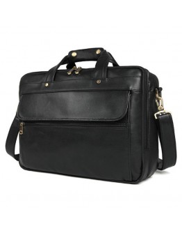 Добротная и стильная мужская кожаная сумка 77146A