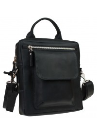 Удобная мужская черная сумка - барсетка 714739-SKE