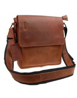 Светло-коричневая кожаная сумка на плечо 7150357-SKE