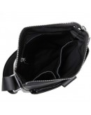 Фотография Черная сумка на плечо из мягкой телячьей кожи 77151A