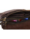 Фотография Кожаная женская сумка - клатч коричневого цвета 71532W-SKE