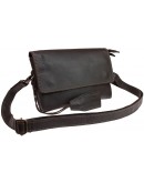 Фотография Кожаная женская сумка - клатч коричневого цвета 71532W-SKE