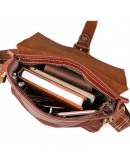 Фотография Коричневая винтажная кожаная мужская сумка на плечо 77157B