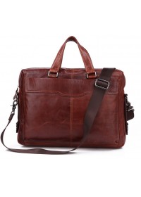 Удобная мужская мягкая коричневая сумка 77162C
