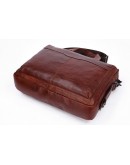 Фотография Удобная мужская мягкая коричневая сумка 77162C