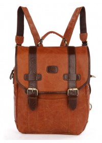 Модный молодежный рюкзак из натуральной кожи 77163