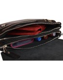 Фотография Кожаная женская сумка - клатч черного цвета 71632W-SKE