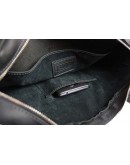 Фотография Черная кожаная деловая удобная мужская сумка 71645-SKE