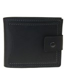 Фотография Небольшой кожаный мужской черный кошелек 7169P-SKE