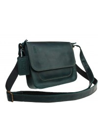 Маленькая женская кожаная сумка зеленого цвета 71725W-SKE