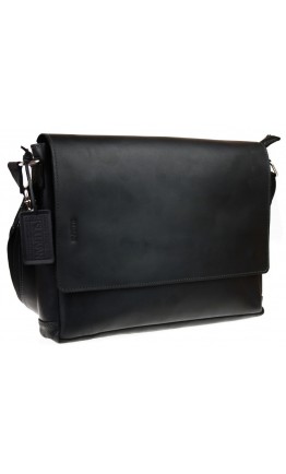 Черная классическая горизонтальная сумка А4 71747-SKE