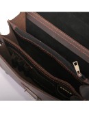 Фотография Кожаная коричневая мужская барсетка увеличенная Manufatto 72-visitka-br