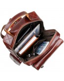 Фотография Кожаный коричневый рюкзак из гладкой кожи 72002c