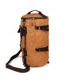 Фотография Большая мужская коричневая сумка, рюкзак 72003