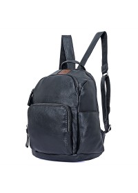 Рюкзак черный мужской кожаный 72010A