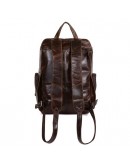 Фотография Вместительный мужской кожаный коричневый рюкзак 7202C