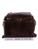 Фотография Вместительный мужской кожаный коричневый рюкзак 7202C