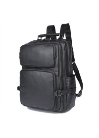 Черный кожаный рюкзак для мужчин 72030А