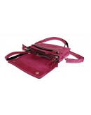 Фотография Кожаная женская кожаная сумка - клатч розовая 72032W-SKE