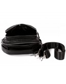 Фотография Вместительная чёрная мужская сумка на плечо 7212