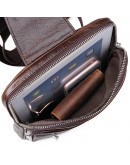 Фотография Модный и современный коричневый кожаный рюкзак 77216