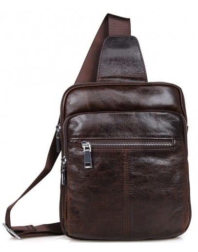 Фотография Модный и современный коричневый кожаный рюкзак 77216