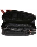 Фотография Удобная вместительная чёрная мужская сумка на плечо 7216