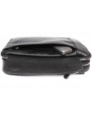 Фотография Удобная вместительная чёрная мужская сумка на плечо 7216